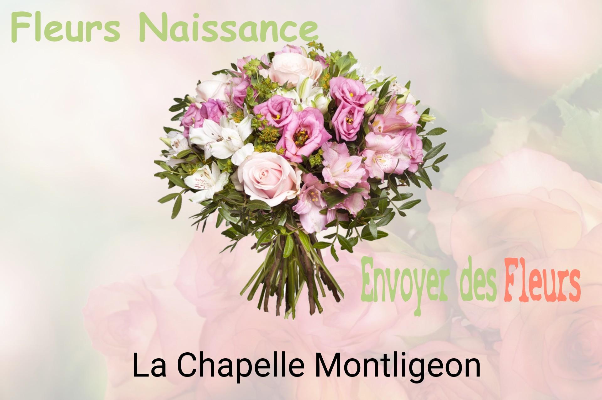 Bouquet de fleurs de naissance livré à La Chapelle-Montligeon